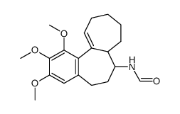 dl-7-Formamino-1,2,3-trimethoxy-5,6,7,7a,8,9,10,11,-octahydro-benzoheptalen Structure