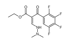 3-(Dimethylhydrazino)-2-(2,3,4,5-tetrafluorbenzoyl)-acrylsaeure-ethylester结构式