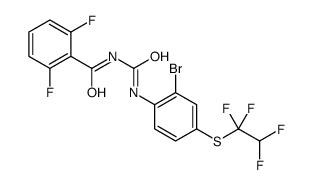 N-[[2-bromo-4-(1,1,2,2-tetrafluoroethylsulfanyl)phenyl]carbamoyl]-2,6-difluorobenzamide结构式