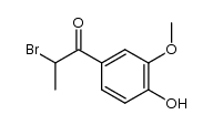 2-bromo-1-(4-hydroxy-3-methoxy-phenyl)-propan-1-one Structure