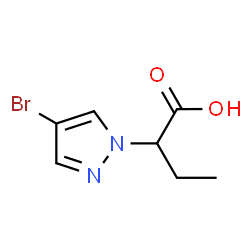 2-(4-Bromo-1H-pyrazol-1-yl)butanoic acid结构式