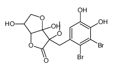 6-[(2,3-dibromo-4,5-dihydroxyphenyl)methyl]-3,6a-dihydroxy-6-methoxy-3,3a-dihydro-2H-furo[3,2-b]furan-5-one结构式