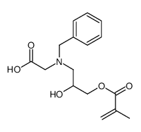 N-benzyl-N-(2-hydroxy-3-methacryloyloxypropyl)glycine Structure