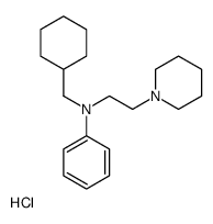 N-(cyclohexylmethyl)-N-(2-piperidin-1-ylethyl)aniline,hydrochloride Structure