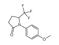 1-(4-methoxyphenyl)-5-(trifluoromethyl)pyrrolidin-2-one结构式