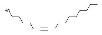 (E)-11-hexadecen-6-yn-1-ol Structure