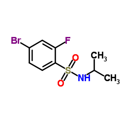 4-Bromo-2-fluoro-N-isopropylbenzenesulfonamide structure