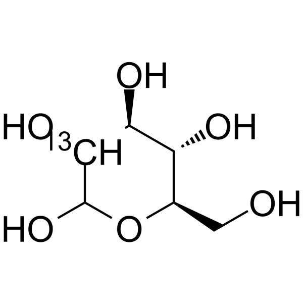 D-Glucose-13C-3 structure