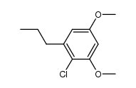2-chloro-1,5-dimethoxy-3-propylbenzene结构式