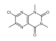 7-chloro-1,3,6-trimethylpteridine-2,4(1H,3H)-dione结构式