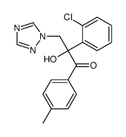 2-(2-chlorophenyl)-2-hydroxy-1-(4-methylphenyl)-3-(1,2,4-triazol-1-yl)propan-1-one Structure