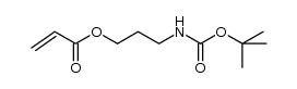 3-((tert-butoxycarbonyl)amino)propyl acrylate结构式