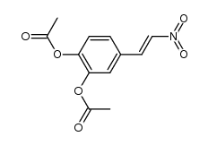 3,4-diacetoxy-β-nitro-styrene Structure