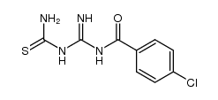 [(4-chloro-benzoyl)-carbamimidoyl]-thiourea结构式