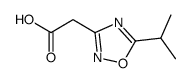 2-(5-异丙基-1,2,4-噁二唑-3-基)乙酸结构式