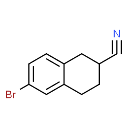 6-bromo-1,2,3,4-tetrahydronaphthalene-2-carbonitrile Structure