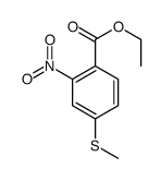 ethyl 4-methylsulfanyl-2-nitrobenzoate结构式