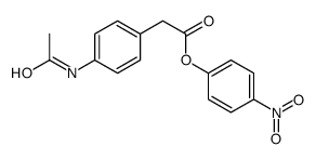 (4-nitrophenyl) 2-(4-acetamidophenyl)acetate结构式