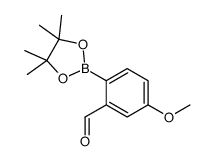 5-methoxy-2-(4,4,5,5-tetramethyl-1,3,2-dioxaborolan-2-yl)benzaldehyde Structure