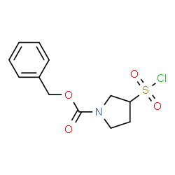 (R)-1-CBZ-吡咯烷-3-磺酰氯结构式