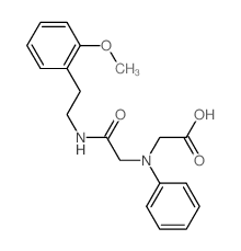 [(2-{[2-(2-Methoxyphenyl)ethyl]amino}-2-oxoethyl)-(phenyl)amino]acetic acid Structure