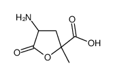 4-amino-2-methyl-5-oxooxolane-2-carboxylic acid结构式