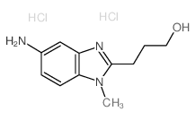 3-(5-Amino-1-methyl-1H-benzoimidazol-2-yl)-propan-1-ol dihydrochloride Structure