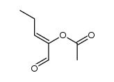 (Z)-1-oxopent-2-en-2-yl acetate Structure