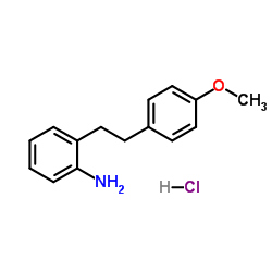 2-[2-(4-Methoxyphenyl)ethyl]aniline hydrochloride (1:1) Structure