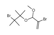 2-Bromo-2,3-dimethyl-3-[(2-bromo-1-methoxy-2-propen-1-yl)oxy]butane Structure