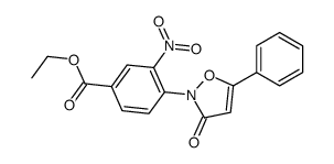 ethyl 3-nitro-4-(3-oxo-5-phenyl-1,2-oxazol-2-yl)benzoate Structure