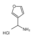 1-(furan-3-yl)ethanamine,hydrochloride结构式