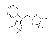 (2R)-2,2'-(1-phenylethane-1,2-diyl)bis(4,4,5,5-tetramethyl-1,3,2-dioxaborolane)结构式