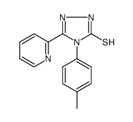 4-(4-methylphenyl)-5-(pyridin-2-yl)-2,4-dihydro-3H-1,2,4-triazole-3-thione Structure