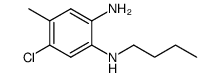 N2-butyl-4-chloro-5-methylbenzene-1,2-diamine结构式