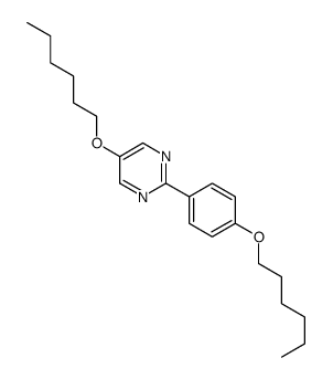 5-hexoxy-2-(4-hexoxyphenyl)pyrimidine Structure