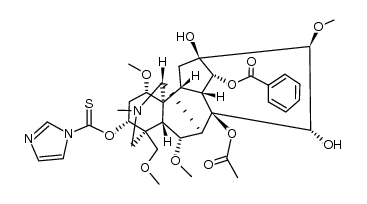 3-O-(imidazolylthiocarbonyl)-mesaconitine Structure