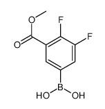 3,4-Difluoro-5-(methoxycarbonyl)phenylboronic acid Structure