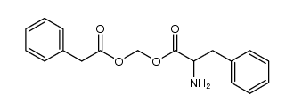 (2-phenylacetoxy)methyl 2-amino-3-phenylpropanoate Structure