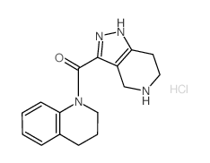 3,4-Dihydro-1(2H)-quinolinyl(4,5,6,7-tetrahydro-1H-pyrazolo[4,3-c]pyridin-3-yl)methanone HCl Structure