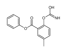 phenyl 2-carbamoyloxy-5-methylbenzoate结构式