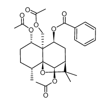 1β,6α,13-triacetoxy-9α-benzoyloxy-β-dihydroagarofuran Structure