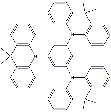 1,3,5-tris(9,9-dimethylacridin-10(9H)-yl)benzene Structure