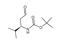 tert-butyl [(1R)-2-methyl-1-(2-oxoethyl)propyl]carbamate结构式