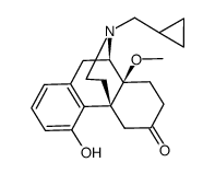 17-(cyclopropylmethyl)-4-hydroxy-14β-methoxymorphinan-6-one结构式