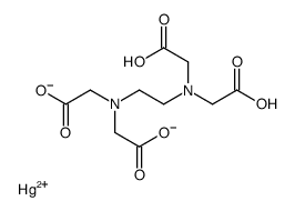 2-[2-[carboxylatomethyl(carboxymethyl)amino]ethyl-(carboxymethyl)amino]acetate,mercury(2+) Structure