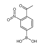 4-Acetyl-3-nitrophenylboronic acid Structure
