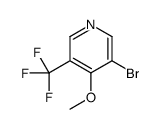 3-溴-4-甲氧基-5-(三氟甲基)吡啶结构式
