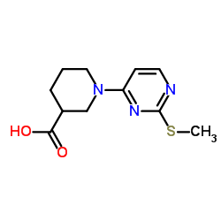 1-[2-(Methylsulfanyl)-4-pyrimidinyl]-3-piperidinecarboxylic acid picture