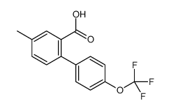 5-methyl-2-[4-(trifluoromethoxy)phenyl]benzoic acid结构式